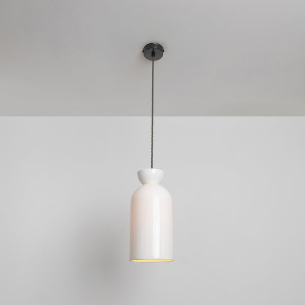 "Kinvara" Long Pendant Light - Bone China