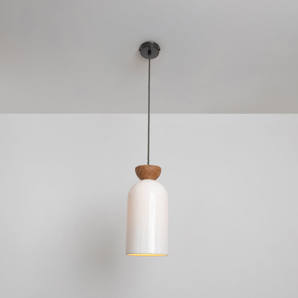 "Kinvara" Long Pendant Light - Bone China