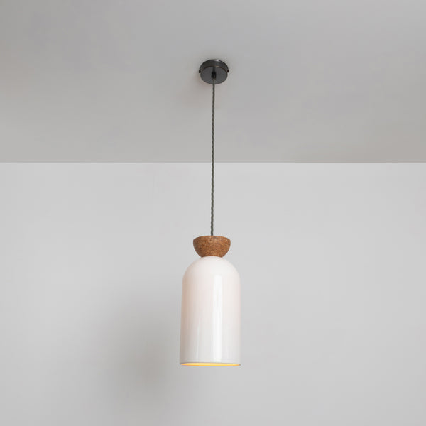 "Kinvara" Long Pendant Light - Bone China