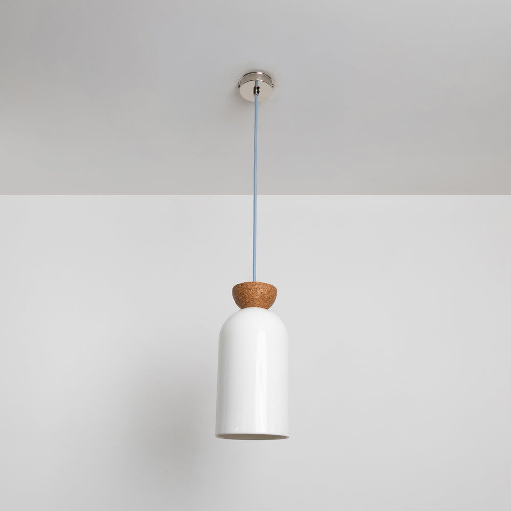 "Kinvara" Long Pendant Light - Bone China
