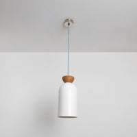 "Kinvara" Long Pendant Light - Bone China