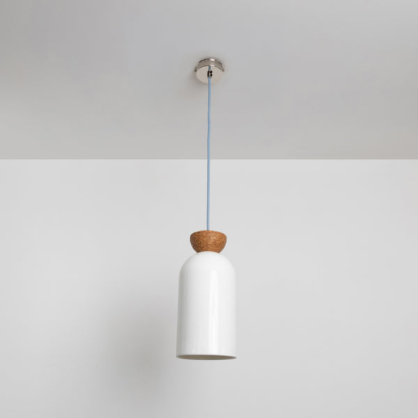 "Kinvara" Long Pendant Light - Bone China