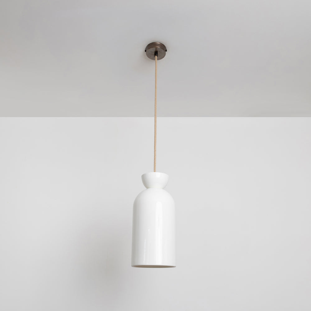 "Kinvara" Long Pendant Light - Bone China