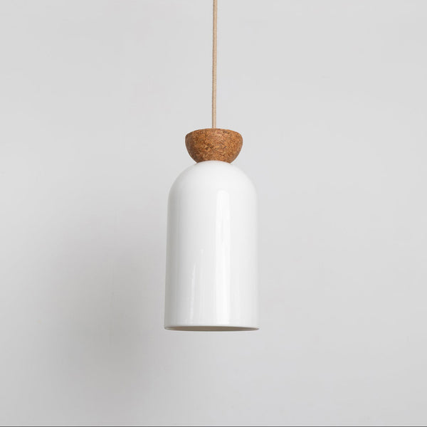 "Kinvara" Long Five Drop Pendant - Bone China