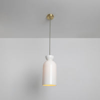 "Kinvara" Long Pendant Light - Bone China