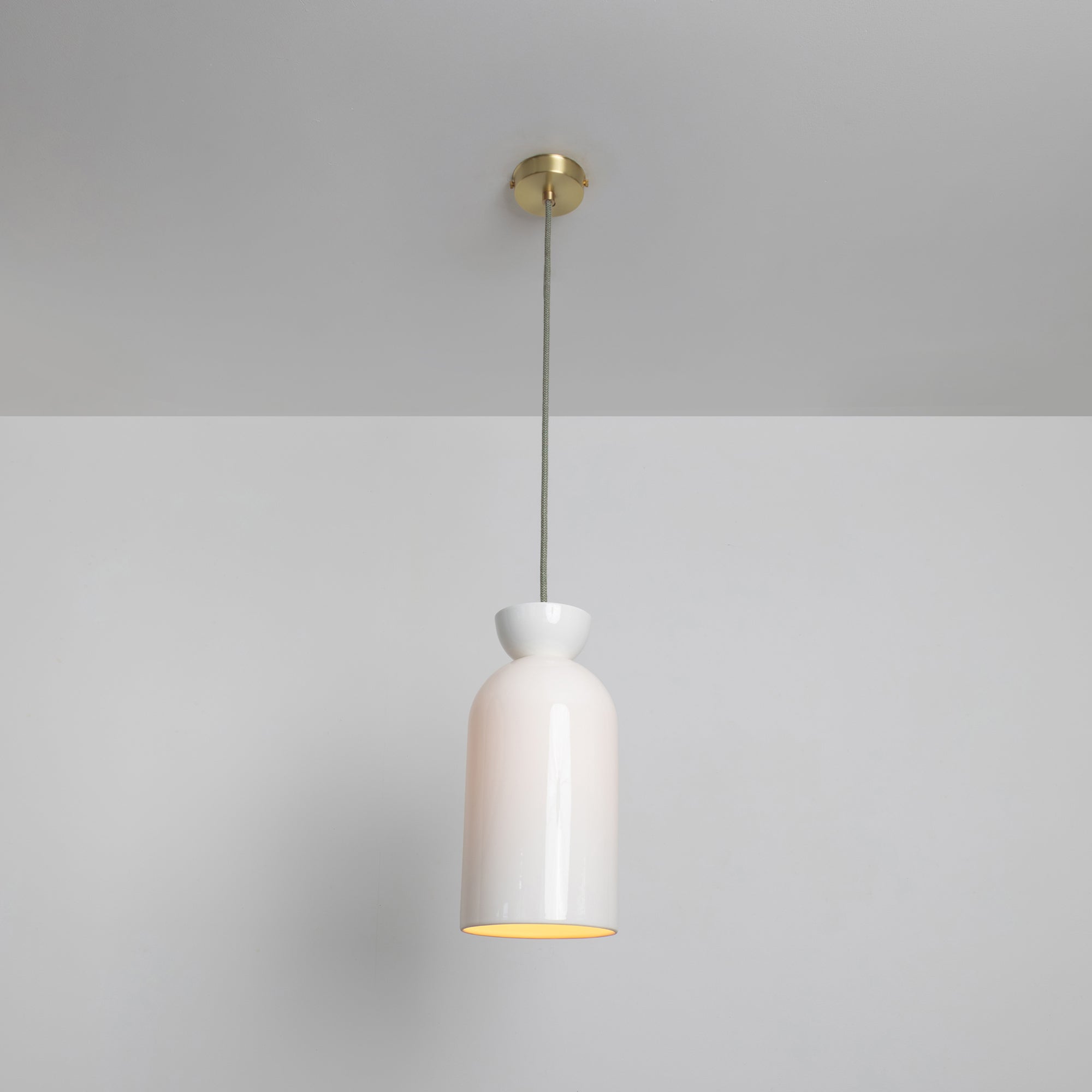 "Kinvara" Long Pendant Light - Bone China