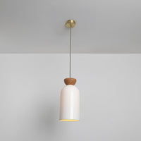 "Kinvara" Long Pendant Light - Bone China