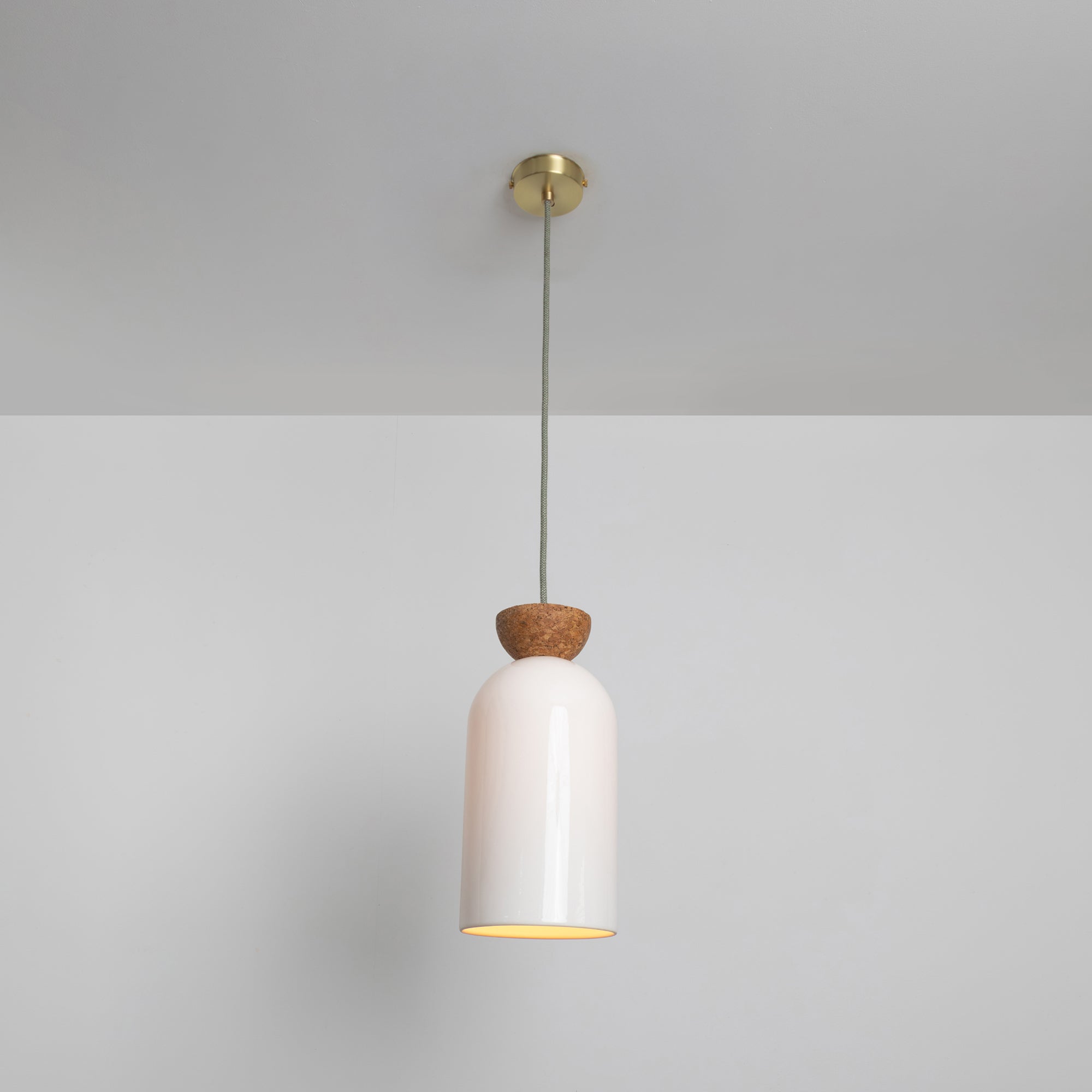 "Kinvara" Long Pendant Light - Bone China