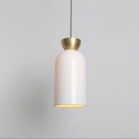 "Kinvara" Long Five Drop Pendant - Bone China