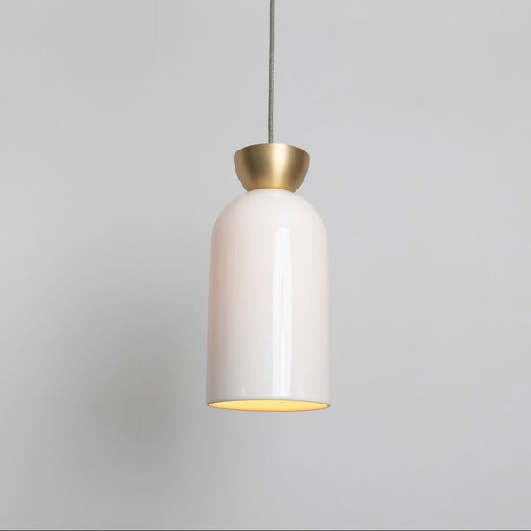 "Kinvara" Long Five Drop Pendant - Bone China