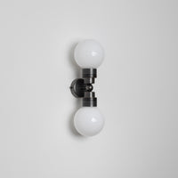 "Lyra" Double Wall Light - Opal Globe