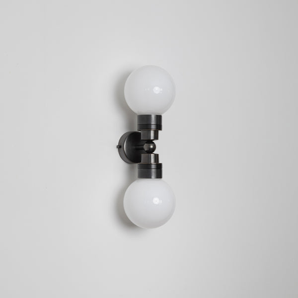"Lyra" Double Wall Light - Opal Globe