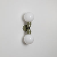 "Lyra" Double Wall Light - Opal Globe