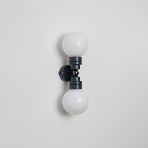 "Lyra" Double Wall Light - Opal Globe