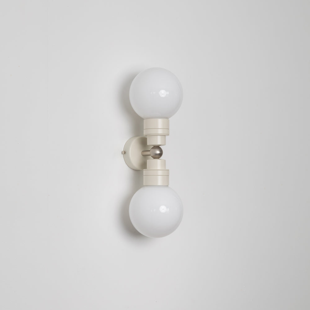"Lyra" Double Wall Light - Opal Globe
