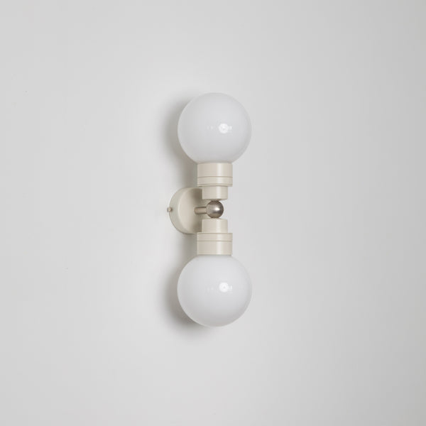 "Lyra" Double Wall Light - Opal Globe