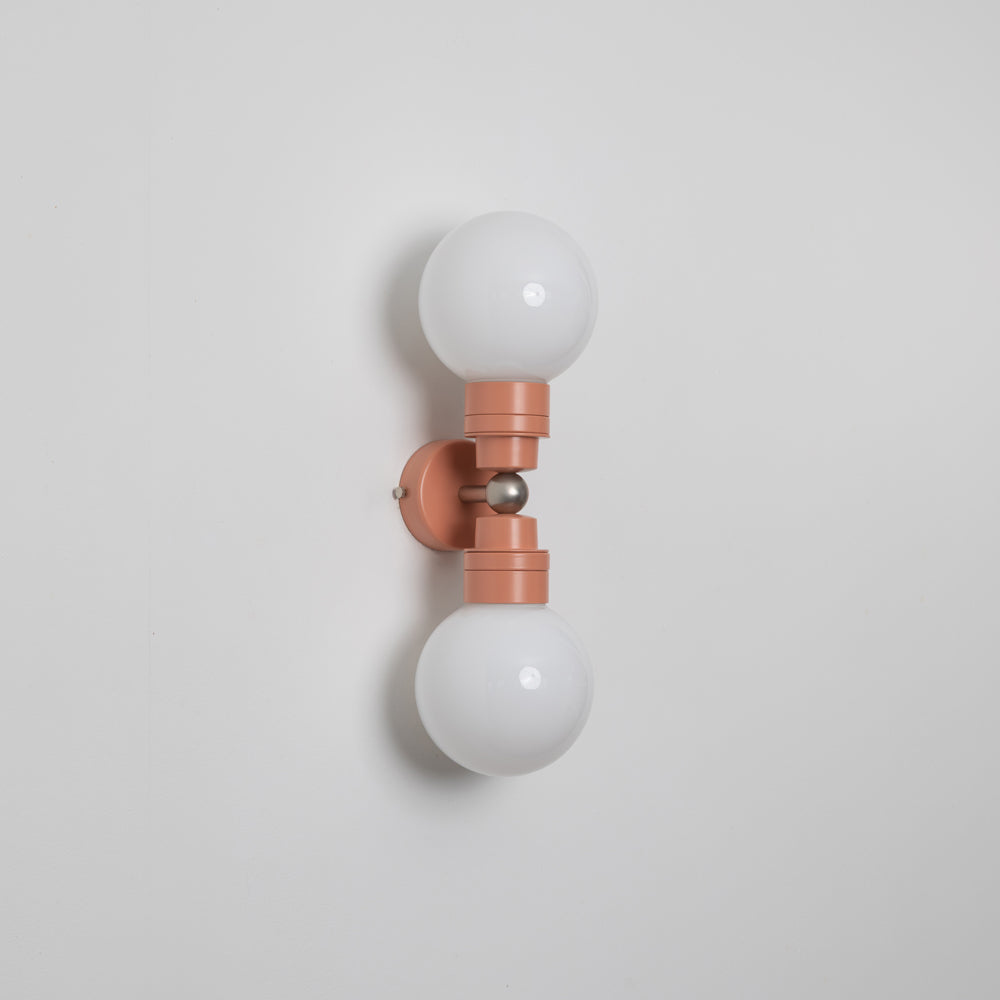 "Lyra" Double Wall Light - Opal Globe