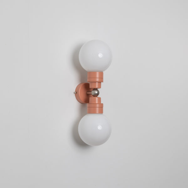 "Lyra" Double Wall Light - Opal Globe