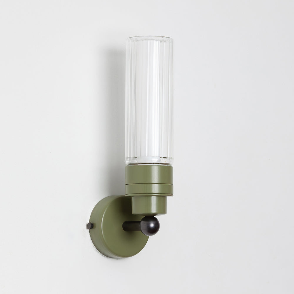 "Lyra" Wall Light - Fluted Glass