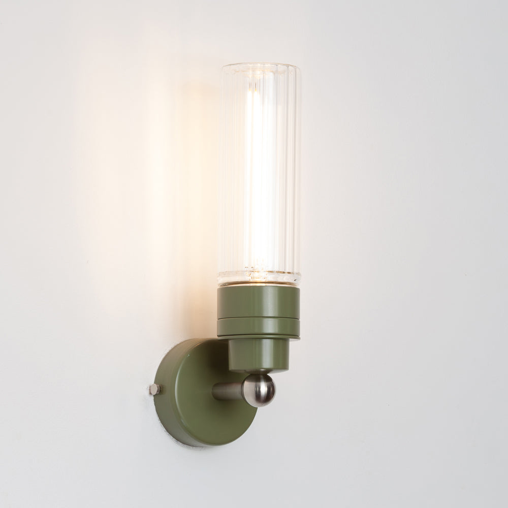 "Lyra" Wall Light - Fluted Glass