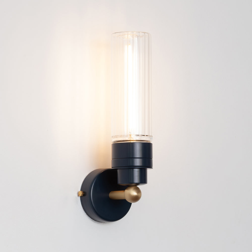 "Lyra" Wall Light - Fluted Glass