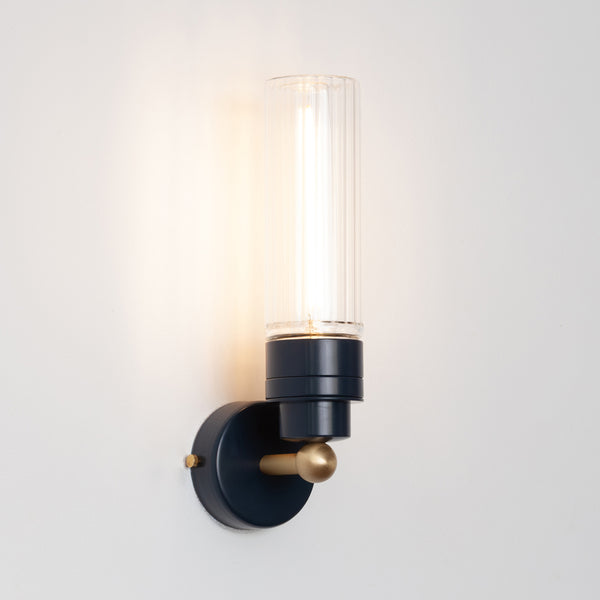 "Lyra" Wall Light - Fluted Glass