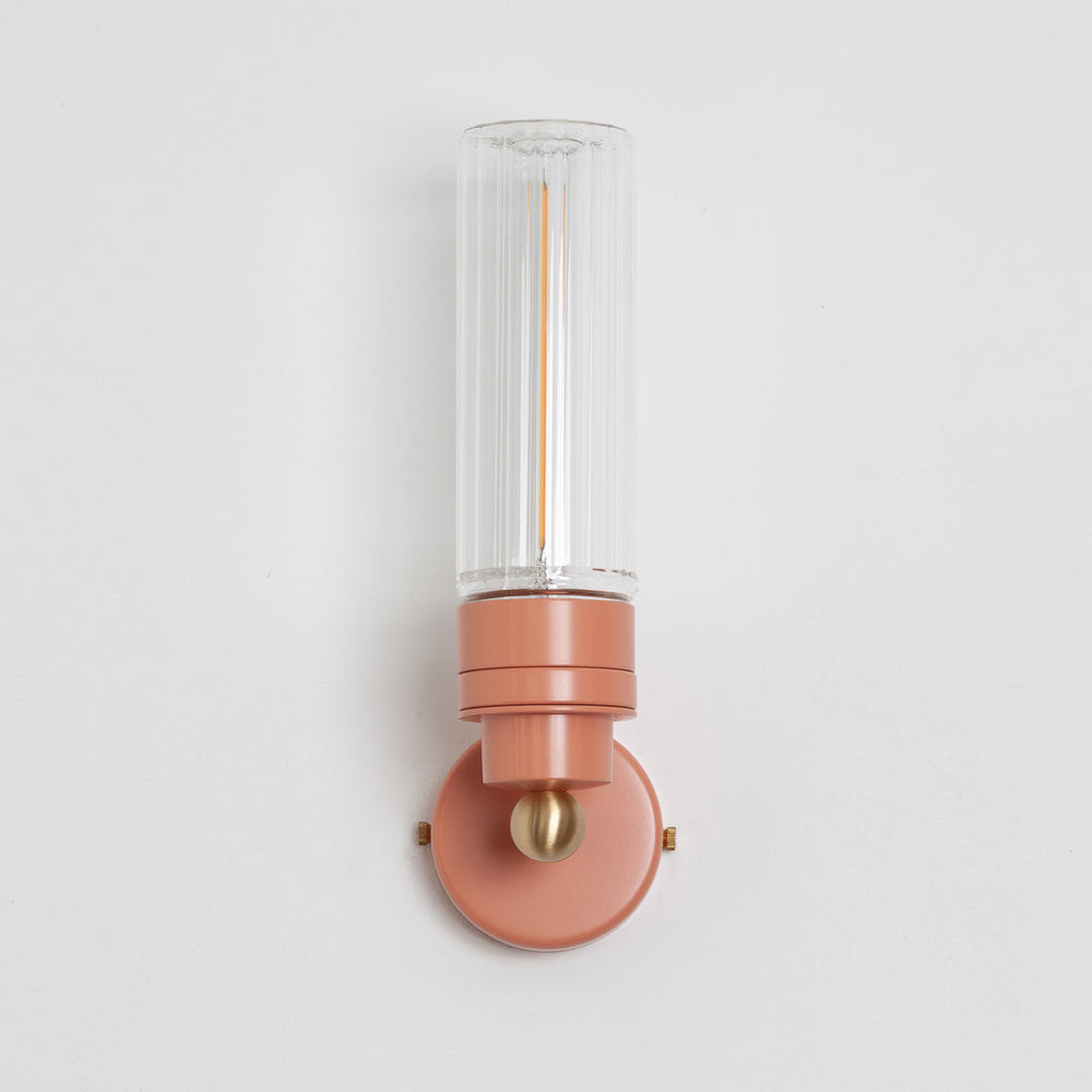 "Lyra" Wall Light - Fluted Glass