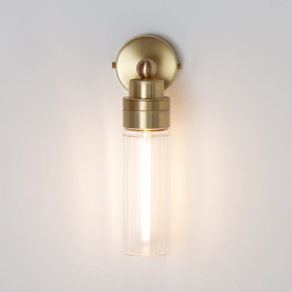 "Lyra" Wall Light - Fluted Glass