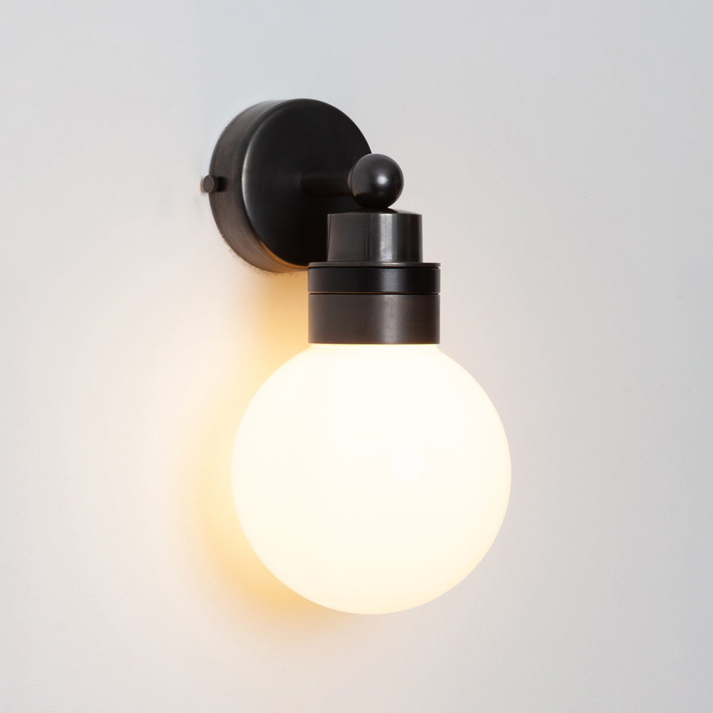 "Lyra" Wall Light - Opal Globe