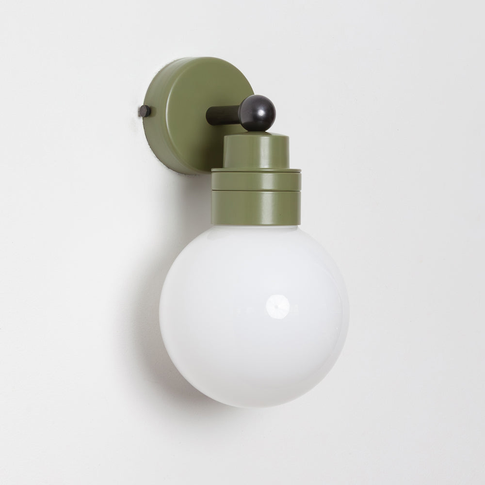 "Lyra" Wall Light - Opal Globe