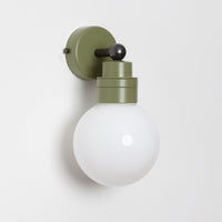 "Lyra" Wall Light - Opal Globe