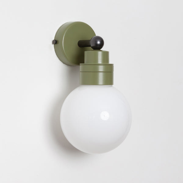"Lyra" Wall Light - Opal Globe