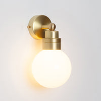 "Lyra" Wall Light - Opal Globe
