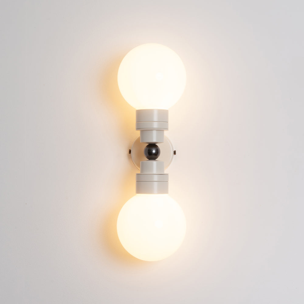 "Lyra" Double Wall Light - Opal Globe