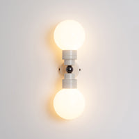 "Lyra" Double Wall Light - Opal Globe