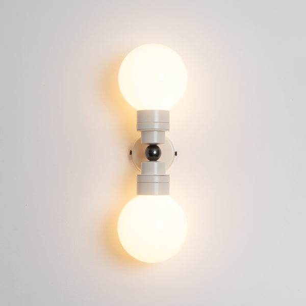"Lyra" Double Wall Light - Opal Globe