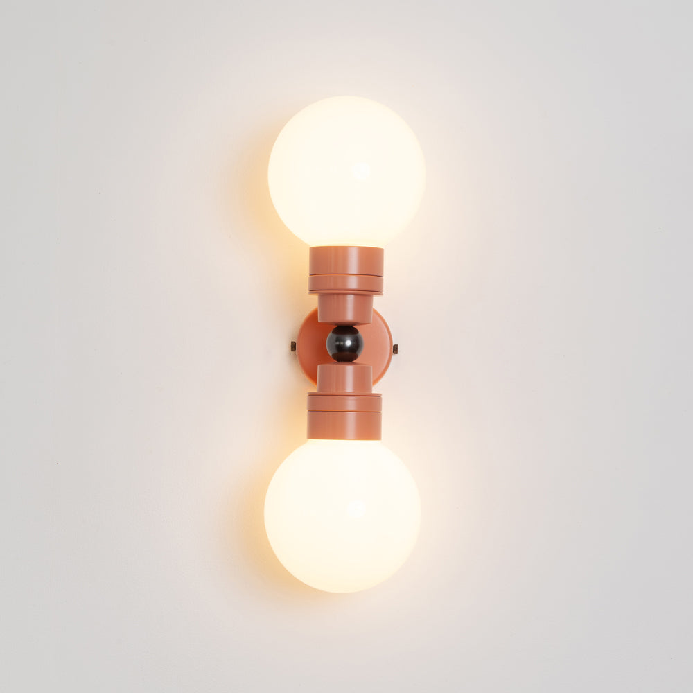 "Lyra" Double Wall Light - Opal Globe