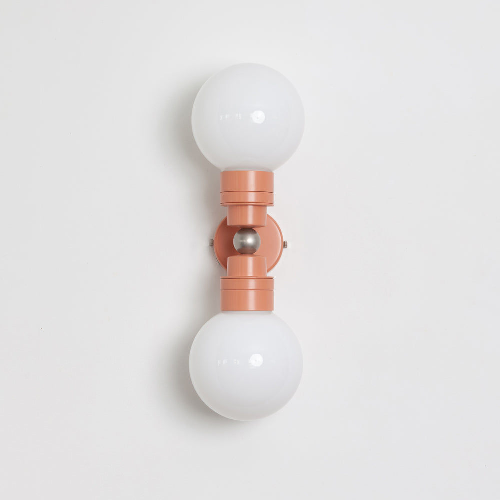 "Lyra" Double Wall Light - Opal Globe