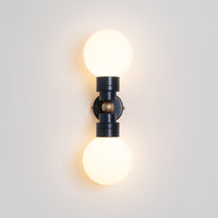 "Lyra" Double Wall Light - Opal Globe