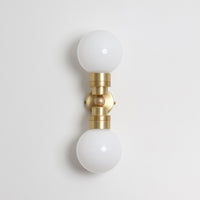 "Lyra" Double Wall Light - Opal Globe
