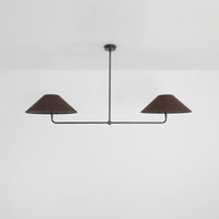 T-Bar Chandelier - Wide Angle Linen