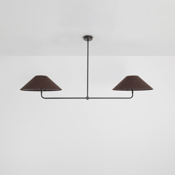 T-Bar Chandelier - Wide Angle Linen