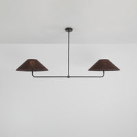 T-Bar Chandelier - Wide Angle Linen