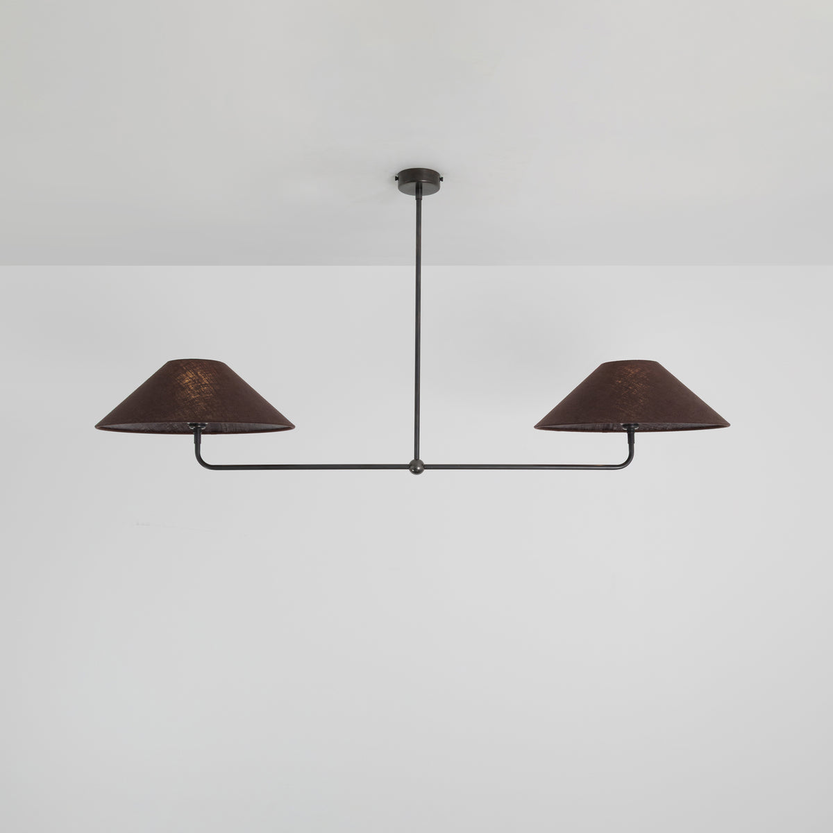 T-Bar Chandelier - Wide Angle Linen