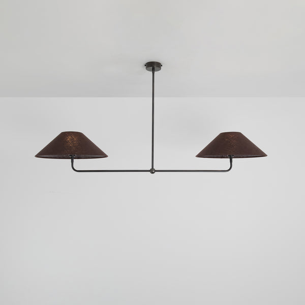T-Bar Chandelier - Wide Angle Linen