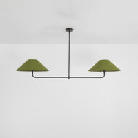 T-Bar Chandelier - Wide Angle Linen