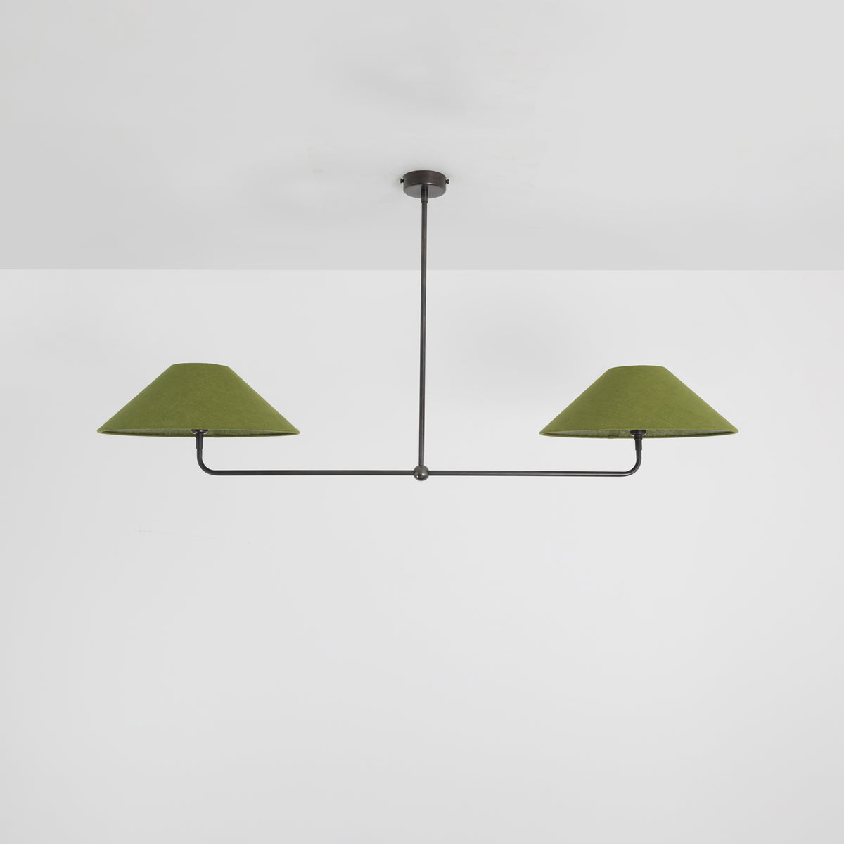 T-Bar Chandelier - Wide Angle Linen