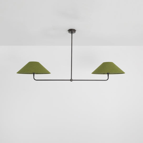 T-Bar Chandelier - Wide Angle Linen