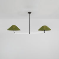 T-Bar Chandelier - Wide Angle Linen