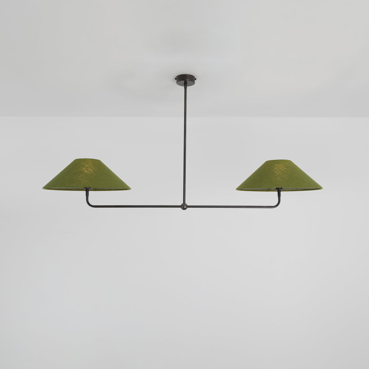 T-Bar Chandelier - Wide Angle Linen